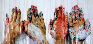 18 - My Painted Hands (Self Portrait), 2014
