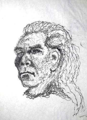 245 - Power Drill Portrait Drawing, 1999