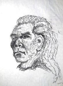245 - Power Drill Portrait Drawing, 1999
