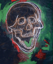 Load image into Gallery viewer, 316 - Skull in Green with Red