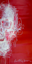 Load image into Gallery viewer, 135 - Two White Skulls in Red (Triptych)